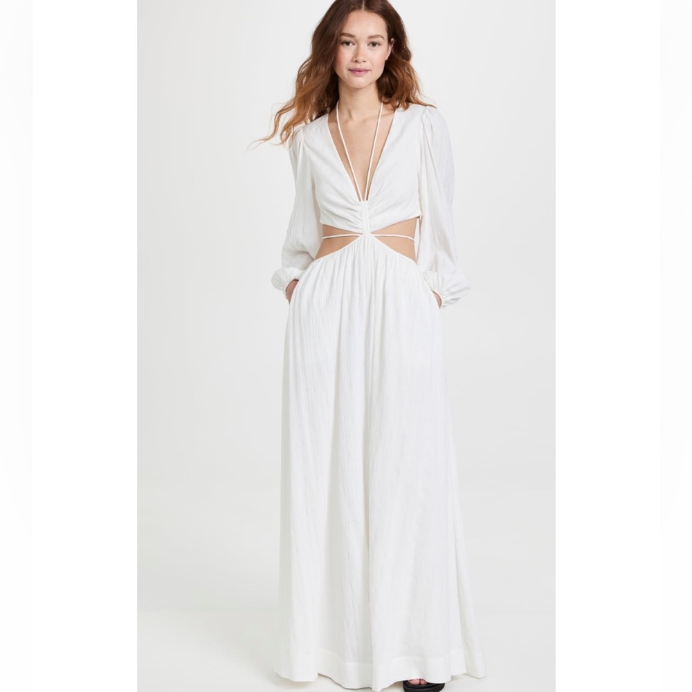 Jonathan Simkhai Sofina Teardrop Maxi Dress